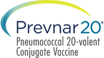 Logo PREVNAR 20 ® Vacuna conjugada antineumocócica 20 valente