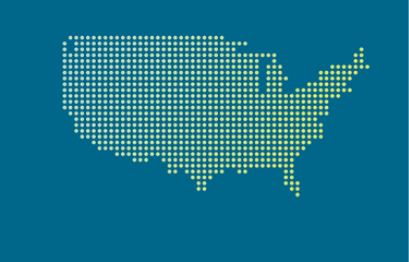 Imagen pixelada de los Estados Unidos
